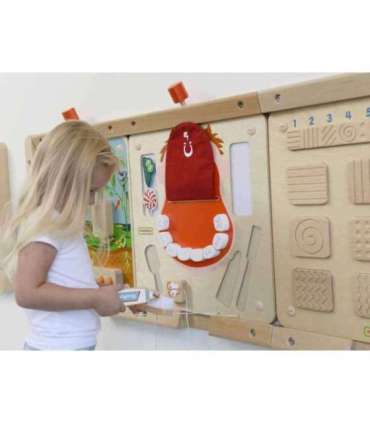 MASTERKIDZ suuhügieeni sensoorne seinapaneel Flex Montessori