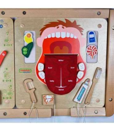 MASTERKIDZ suuhügieeni sensoorne seinapaneel Flex Montessori