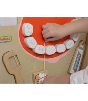 MASTERKIDZ suuhügieeni sensoorne seinapaneel Flex Montessori