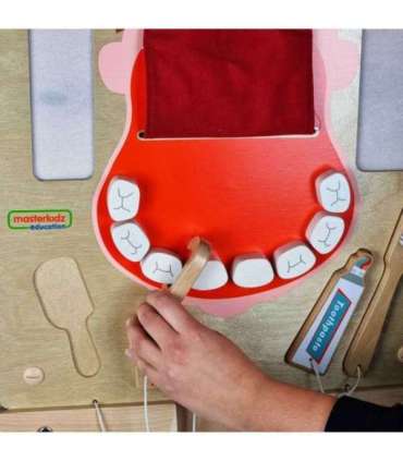 MASTERKIDZ suuhügieeni sensoorne seinapaneel Flex Montessori