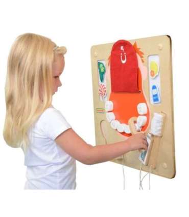 MASTERKIDZ suuhügieeni sensoorne seinapaneel Flex Montessori