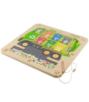 MASTERKIDZ magnettahvel jäätmete sorteerimine taaskasutuse veoauto Montessori