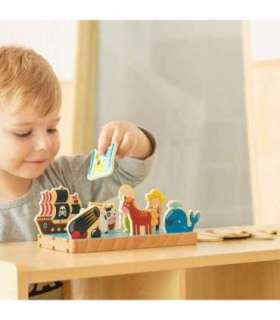 VIGA puidust hariduslik pusle — kauguste õppimine, 2-ühes