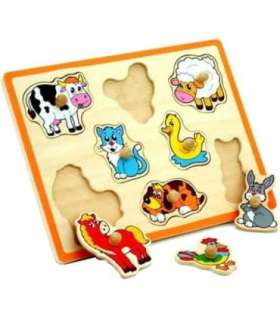 VIGA деревянная головоломка: животные с фермы