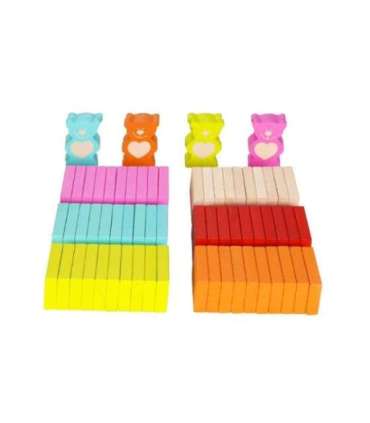 CLASSIC WORLD Деревянное домино для детей - Мишки, 105 шт.