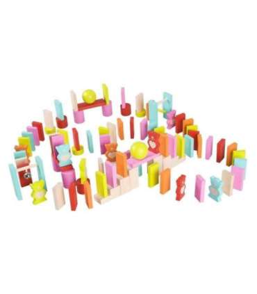 CLASSIC WORLD Деревянное домино для детей - Мишки, 105 шт.