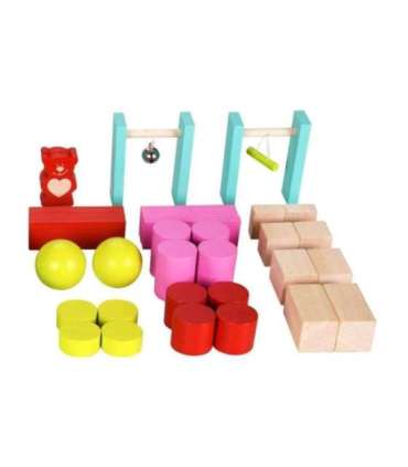 CLASSIC WORLD Деревянное домино для детей - Мишки, 105 шт.