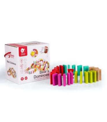 CLASSIC WORLD Деревянное домино для детей - Мишки, 105 шт.