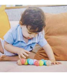 CLASSIC WORLD värviline puidust röövik, mida saab painutada ja keerata