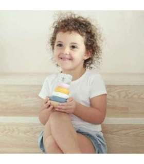 VIGA PolarB деревянная развивающая пирамидка - полярный медведь