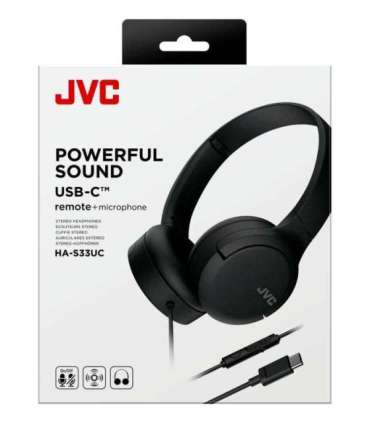 JVC HA-S33UCBU - headphones, black