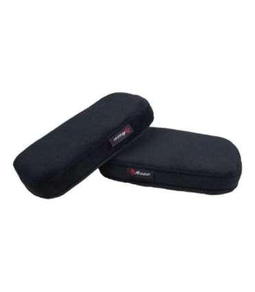 Arozzi 270x135x40 mm Memory Foam Armrest Pads Black
