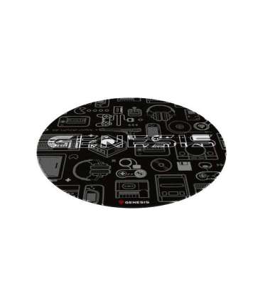 GENESIS Tellur 300 Round Gear Protective Floor Mat, 100cm, Black Genesis Protective Floor Mat Tellur 300 Round Gear