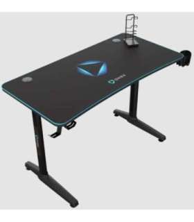 Onex Gaming Desk w/Cup holder, headset hook, Gamepad holder, Full coverage mouse pad GD1200H Black