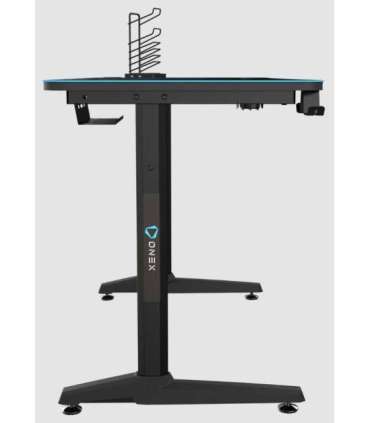 Onex Gaming Desk w/Cup holder, headset hook, Gamepad holder, Full coverage mouse pad GD1200H Black