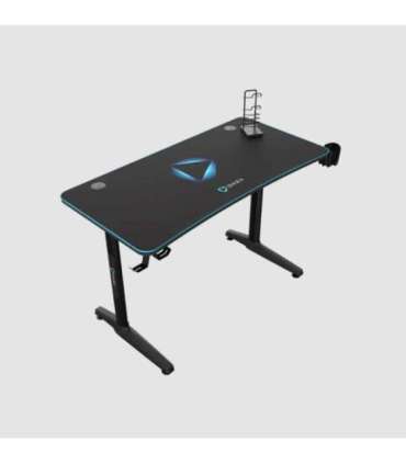 Onex Gaming Desk w/Cup holder, headset hook, Gamepad holder, Full coverage mouse pad GD1200H Black