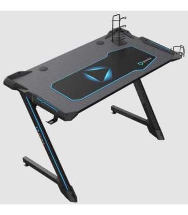 Onex RGB Gaming Desk w/Cup holder, headset hook, Gamepad holder, 114cm(w) GD1200Z Black