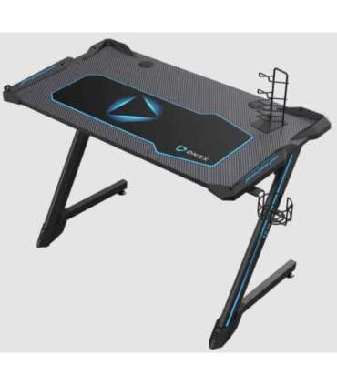 Onex RGB Gaming Desk w/Cup holder, headset hook, Gamepad holder, 114cm(w) GD1200Z Black