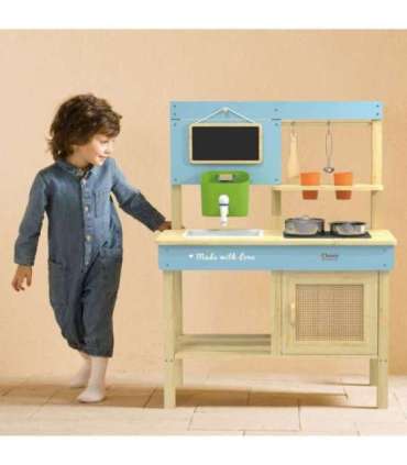 CLASSIC WORLD puidust õuemudaköök XXL koos tarvikutega