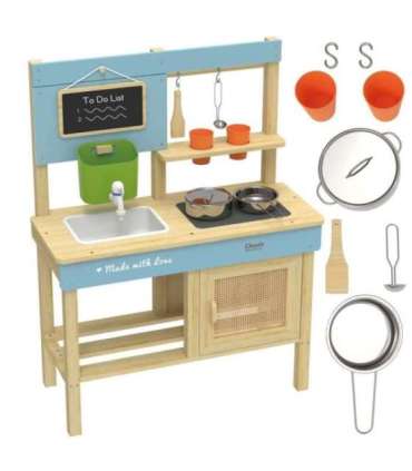 CLASSIC WORLD puidust õuemudaköök XXL koos tarvikutega