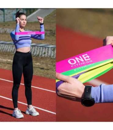 PBF набор эластичных лент для тренировок 04 ONE FITNESS