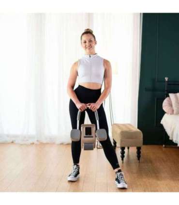 KA08 коричневое ABS автоматическое колесо для тренировки мышц пресса с ЖК-дисплеем и возможностью зарядки (HMS)