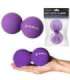 BLC02 фиолетовый массажный мяч HMS (двойной)
