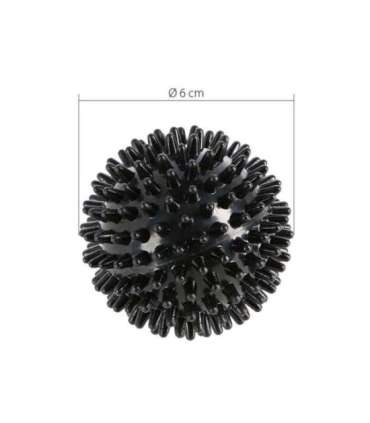 BLP01 черный шипованный массажный мяч HMS