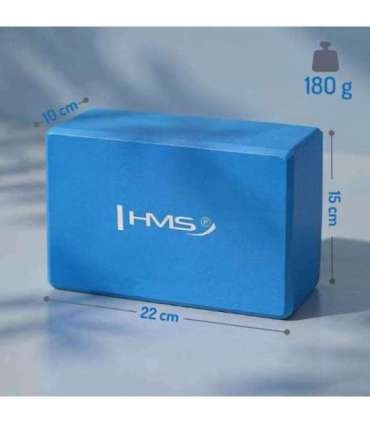 KJ01 блок для йоги, синий, HMS
