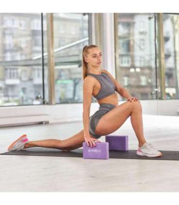 KJ01 блок для йоги (фиолетовый) — HMS