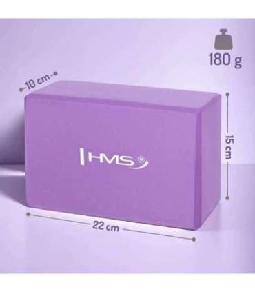 KJ01 блок для йоги (фиолетовый) — HMS