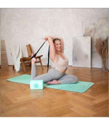 SJ02 ремень для йоги чёрный HMS