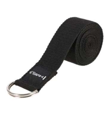 SJ02 ремень для йоги чёрный HMS