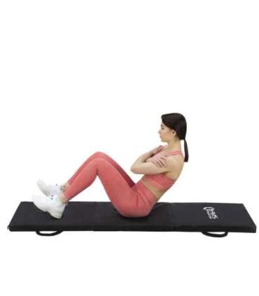 MGS02 гимнастический складной матрас 1800x600 мм, черный, HMS Premium