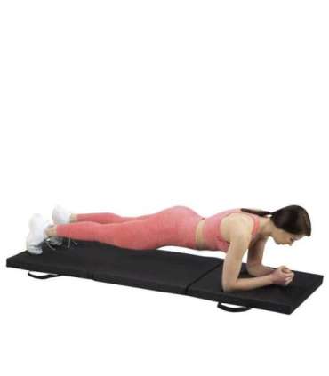 MGS02 гимнастический складной матрас 1800x600 мм, черный, HMS Premium