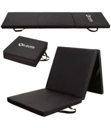 MGS02 гимнастический складной матрас 1800x600 мм, черный, HMS Premium