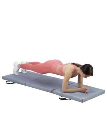 MGS02 гимнастический складной матрас 1800×600 мм серый HMS Premium