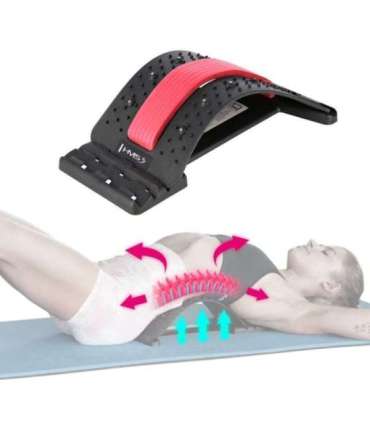 PRP02 красный тренажёр для растяжки спины с магнитами HMS