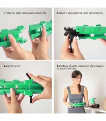 HHW01 зелёный хула-хуп с утяжелением HMS