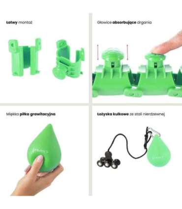 HHW01 зелёный хула-хуп с утяжелением HMS