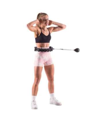 HHW01 чёрный хула-хуп с утяжелением HMS