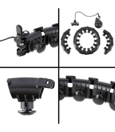 HHW01 чёрный хула-хуп с утяжелением HMS