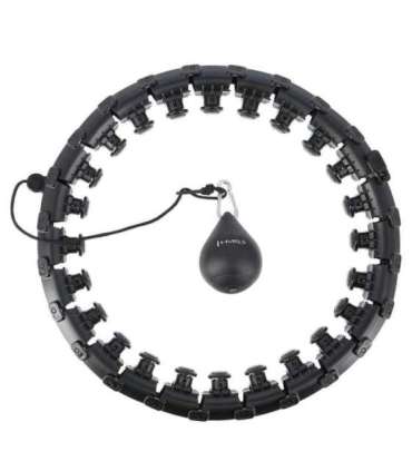 HHW01 чёрный хула-хуп с утяжелением HMS