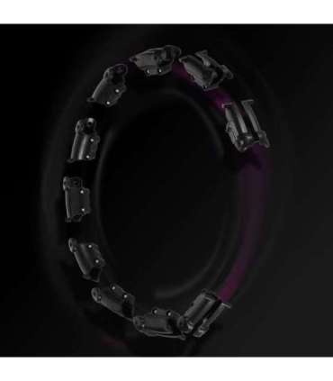 HHW11 PLUS SIZE HULA HOOP BLACK WITH WEIGHT HMS