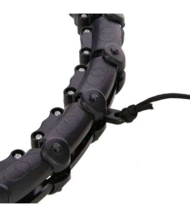 HHW11 PLUS SIZE HULA HOOP BLACK WITH WEIGHT HMS