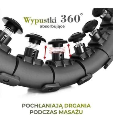 HHW12 хула-хуп увеличенного размера, чёрный с утяжелителем HMS