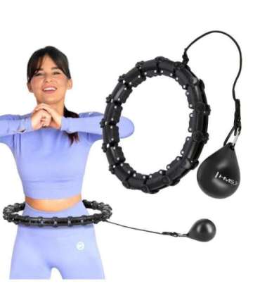 HHW02 HULA HOP BLACK WITH WEIGHT HMS
