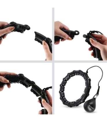 HHW02 HULA HOP BLACK WITH WEIGHT HMS