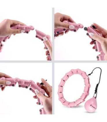 HHW02 HULA HOP LIGHT PINK WITH WEIGHT HMS