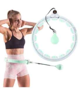 HHW06 roheline hula-hoop kaaluga ja loenduriga HMS